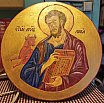 Икона апостола Луки руками отца Игоря